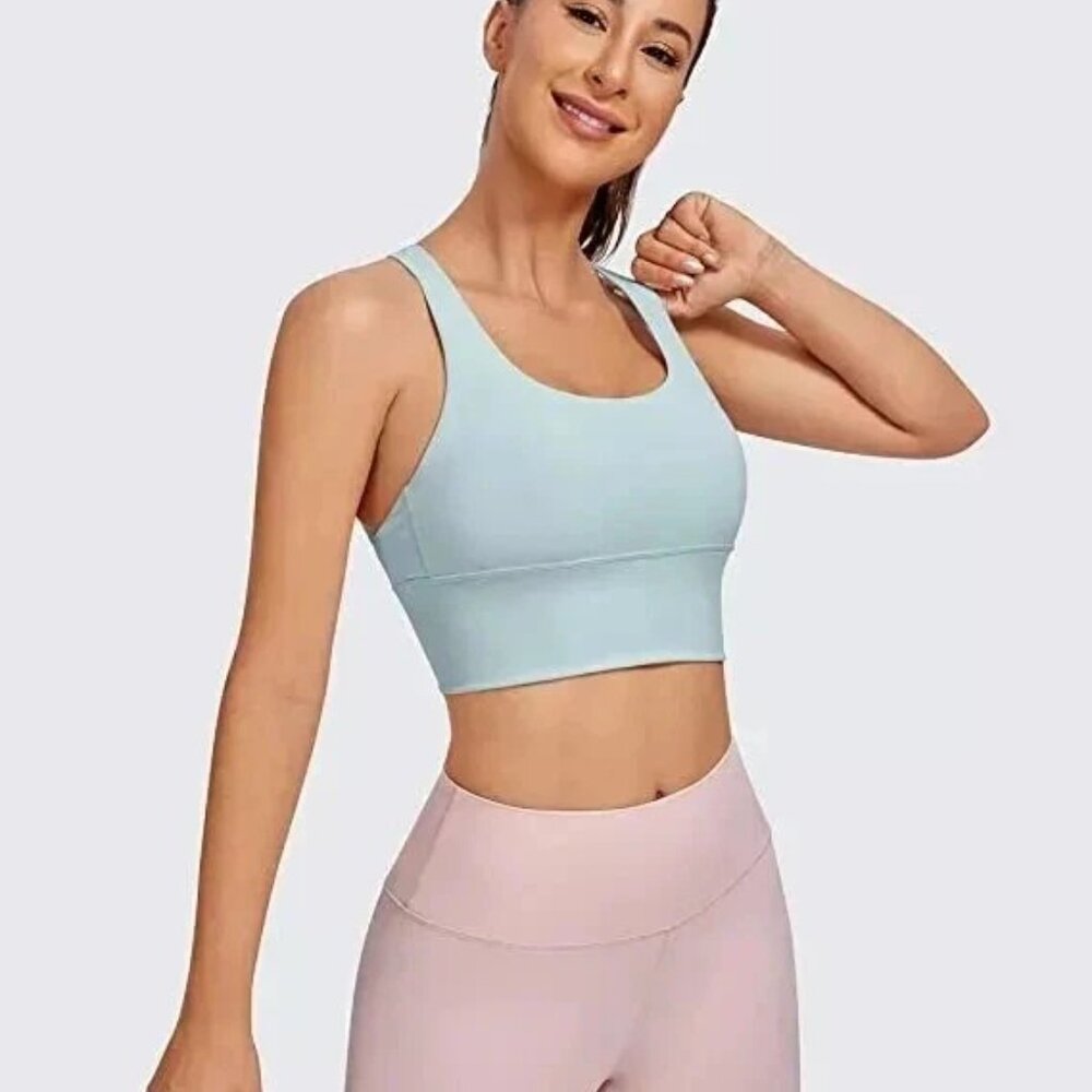 CRZ YOGA Yoga Bra, Women's Sport Bra, Wirefree Padded Workout Sports Bra, S-XL